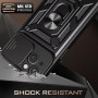 ILING Coque pour Realme GT 8 Pro 5G, Texture Métal Mate Antichoc Dos Rigide PC Housse, Doux Silicone TPU Bumper Étui avec Suppor