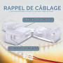 Innfeeltech Connecteur rapide du fil du connecteur de bande de 10 pièces pour 8MM 3 épingles de lumière LED, bande double latéra