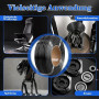Ghligna Lot de 5 Filament PETG, Forte Ténacité PETG Filament 1.75, Précision Dimensionnelle ± 0,02 mm, PETG Noir Mat, Filament I