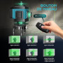 Niveau Laser Chantier Autonivelant 360° x 4, Lazer Niveaux 4D 16 Lignes Laser, Autonivellement et Mode Pulsé Extérieur, 2 x Batt