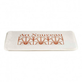 Tapis de bain Art Nouveau Blanc Bronze Polyester (40 x 1,5 x 60 cm) 22,99 €