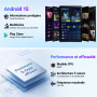 MUTSAY Tablette 10 Pouces Android 15 2026, 16 Go RAM, Processeur 5 cœurs, Écran HD IPS 1280x800, Double caméra, WiFi 6 5G, Bluet
