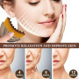 Set de 2 Brosses Lymphatiques Visage - Designs doré et léopard pour un teint éclatant, outil de massage pour le drainage lymphat