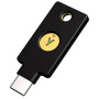 Yubico - Security Key C NFC - Noire - Clé de sécurité pour l'authentification à Deux facteurs (2FA), Connexion Via USB-C ou NFC,