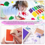 Ksvaye 15 Couleurs Encre Tampon Encreur Enfant Tampons Encreurs Multicolores Color Ink Inkpad Non Toxique Lavable Couleur Tampon