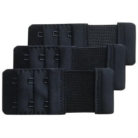 Chanie Femme Lot de 3 Confortables Extensions de Soutien-Gorge 2 Crochets | Doux, 9,2cm x 3,8cm