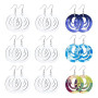 BOFRHME 30 PièCes Sublimation Boucles d'oreilles Vierges Transfert Chaleur Sublimation Impression Crochet Boucles d'oreilles pou