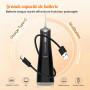 FlossJet Jet Dentaire Hydropulseur,Water Flosser 4 Modes IPX7 Sans Fil | Irrigateur Oral 300ML,Livré Avec 5 Buses Rotatives À 36