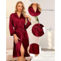 Sopesil Peignoir Satin Femme Robes Longues pour Femmes Robes de Mariée Vêtements de Nuit Doux pour le Mariage,Col en V,S-XXL