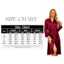 Sopesil Peignoir Satin Femme Robes Longues pour Femmes Robes de Mariée Vêtements de Nuit Doux pour le Mariage,Col en V,S-XXL