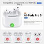 Inesore Compatible with AirPods Pro 3 Case - Black | Silicone Protective Case Cover for Apple Air Pod Pro 3rd (2025), Unisex Des