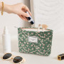 Aucuu Trousse de Toilette Voyage, Trousses de Maquillage en Toile, Cosmétiques à Glissière Portable, Sac de Organiseur Cosmétiqu