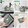 Aucuu Trousse de Toilette Voyage, Trousses de Maquillage en Toile, Cosmétiques à Glissière Portable, Sac de Organiseur Cosmétiqu