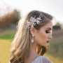 Épingle à Cheveux de Mariée, Rose Or Cristal Accessoires de Cheveux, Mariage Peigne de Cheveux de Bijoux Cheveux Perles Épingle 