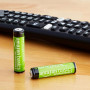 Amazon Basics Lot de 12 piles rechargeables AAA NiMH performantes, 800 mAh, 1,2 V, rechargeables 1 000 fois, préchargées
