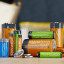 Amazon Basics Lot de 12 piles rechargeables AAA NiMH performantes, 800 mAh, 1,2 V, rechargeables 1 000 fois, préchargées