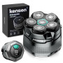 Kensen 6D Rasoir Tete Chauve Homme Autonomie 160 min Rasoir Crane Étanche | Tondeuse Crane Chauve sans Fil Rasoir Crane Homme Ch