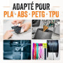 Colle Impression 3D Gel 50 g - Super Glue Filament PLA ABS PETG TPU ASA | sans coulure, comble les espaces, collages verticaux,