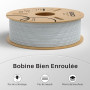 ELEGOO Filament PLA Rempli de Pierre 1,75mm Gris Ciment Marbré 1KG | Effet Pierre pour Imprimante 3D FDM, Précision Dimensionnel