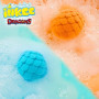 INKEE Surprise Dragons Lot de 3 bombes de bain pour enfants avec surprise | Bombes de bain pour enfants au parfum cola-orange ,