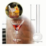 Lot de 10 pipes en verre pour fissures, pipes à huile, tube en verre, transparent, 10 pièces