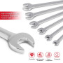 Clés à cliquet en chrome vanadium à tête fixe, Lot de 12 | Mécanisme 72 dents retour 5°, couverture 8-19mm, outil de serrage pou