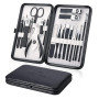 Kit Manucre Pedicure Coupe Ongle Professionnel Coupe Cuticule 18pcs, Noir | Keiby Citom, Trousse Manucure, Femme Hommes Pedicure