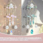 400 Pièces Kit de Fabrication DIY d’Attrape-Soleil, Créez Votre Suncatcher pour Décor de Fenêtre, Ensemble de Cristaux Colorés à