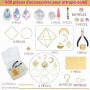 400 Pièces Kit de Fabrication DIY d’Attrape-Soleil, Créez Votre Suncatcher pour Décor de Fenêtre, Ensemble de Cristaux Colorés à