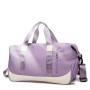 Keyck Sac de Sport Femme, Sacs de Voyage Grande 40L Imperméable, Violet | avec Compartiment Chaussure y Poche Humide, Weekender
