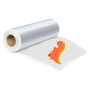 Ticfox Rouleau de Feuilles de Transfert DTF, 33 cm x 100 m Papier Transfert Pet Mat Pré-Traité, Papier de Transfert Transparent