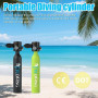 TUDIVING - Ensemble de Bouteilles de plongée sous-Marine de 0,5 L, Mini Bouteille d'oxygène avec compresseur, kit de plongée Por