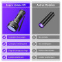 Lepro Lampe UV 395nm Détecteur | 51 LEDs ultra-violet. Détecteur pour Traceurs Fluorescents Chien Chat Tapis Détecteur Urine Sco