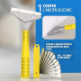 Grattoir Joint Silicone Kit 23 Pièces Enlever Joint Carrelage Douche | Enlever le vieux cordon, appliquer, lisser : 23 pièces po
