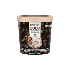 Garnier Good Coloration Permanente Sans Ammoniaque Châtain Foncé 3.0 | 90% ingrédients origine naturelle, Formule vegan beurre k
