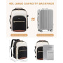 LOVEVOOK Sac à Dos Voyage Cabine Avion 45x36x20 pour Femme Homme | Bagages Valise Easyjet Ryanair - Étanche, pour Ordinateur P