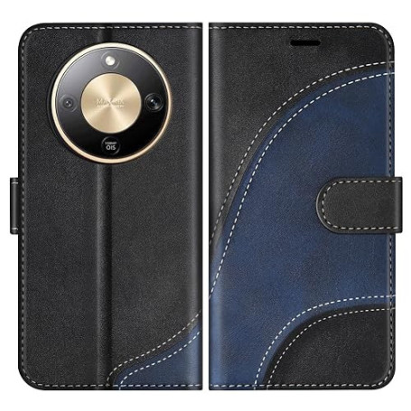 BoxTii Coque pour Honor Magic8 Lite 5G / Honor X9d / Honor X70, Housse en Cuir PU Pochette de Portefeuille, Magnétique Étui de P