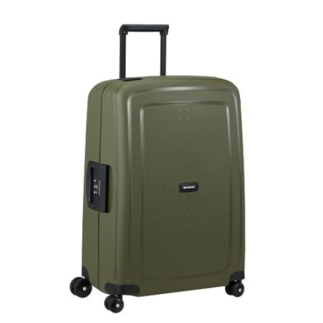 Samsonite S'Cure Valise 4 Roues, 69 cm | Olive, valise rigide, 69H x 49W x 29D cm, 79 L, 4.2 kg, avec serrure TSA et poignée de