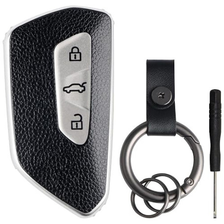 Coque Clé de Voiture pour VW Golf 8 GTI ID3 ID4 Cupra Formentor Cupra Leon | Télécommande Housse Coque de Protection Protège Cle