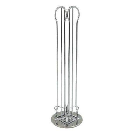 42164 Fackelmann Porte capsule Nespresso, porte dosette Nespresso, distributeur de capsule à café Nespresso, Acier chromé, 37,5