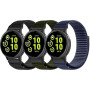 Hgsxst Lot de 3 bracelets en nylon de 20 mm compatibles avec Garmin Vivoactive 5/Vivoactive 6, Sport Solo Loop pour Garmin Forer