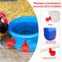 Dengthrive 14 Pcs Abreuvoir Automatique Poule Abreuvoir Poules 2 Forets | Distributeur Eau Poule Étanche Abreuvoir Poules Automa
