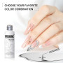 Vishine Gel Liner Nail Art Métallique Argent Or Bronze 2pcs – Effet Chrome Miroir 3D, Vernis Gel de Traçage avec Pinceau Fin pou