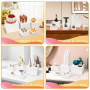 Umelee Présentoir Aperitif Buffet 6 PCS, Support Buffet en Acrylique à Fond Creux, Présentoirs pour Aliments, Desserts, Bijoux, 