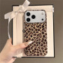Reownest Coque pour iPhone 18 Pro Max Cute Motif de Léopard Guépard-Or | Mignonne Vintage Léopard Esthétique Design, Souple Pail