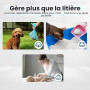Neakasa PooGuard Poubelle à litière pour Chat, déjections Canines et Couches, avec fenêtre de visualisation, Ouverture Plus Larg