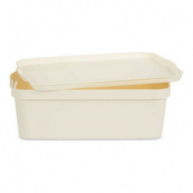 Boîte de rangement avec couvercle Crème Plastique (29,5 x 14,3 x 45 cm) 45,99 €