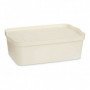 Boîte de rangement avec couvercle Crème Plastique (29,5 x 14,3 x 45 cm) 45,99 €