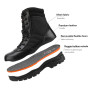 NORTIV 8 Bottes Hautes Militaires Rangers Homme | Antidérapante Botte de Combat Tactique Moto, Bottine pour extérieur Durable, C