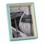 Cadre photo Bleu Marron Clair Verre Bois MDF (3 x 22 x 17 cm) 16,99 €